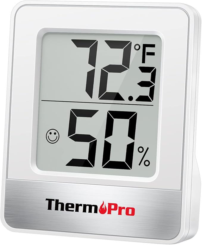 TempPro TP49 Digital Hygrometer Indoor Thermometer | Humidity Meter Room Thermometer with Temperature and Humidity Monitor Mini Hygrometer (Previously ThermoPro)