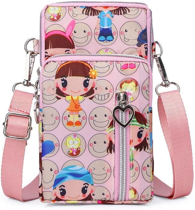 Small Crossbody Bag for Women - Mini Phone Purses with Crossbody Strap and Wallet - Nylon Arm Bag