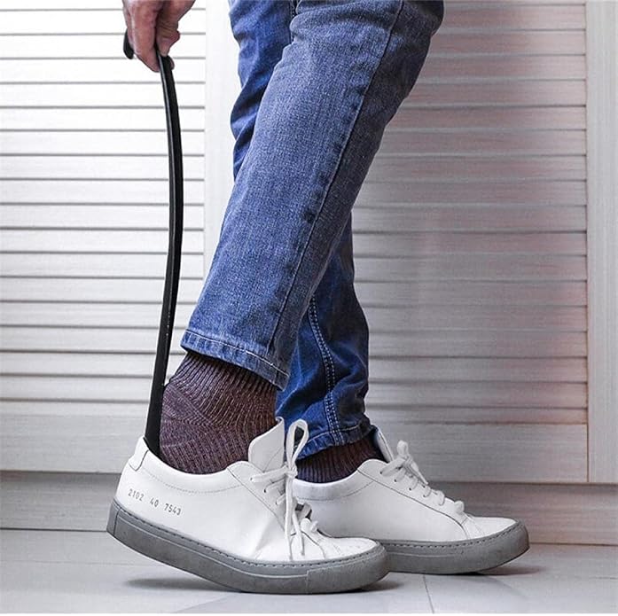 Plastic Shoehorn, Long Handle Plastic Shoe Horn for Men and Women, Portable, and Lightweight, Nice Design