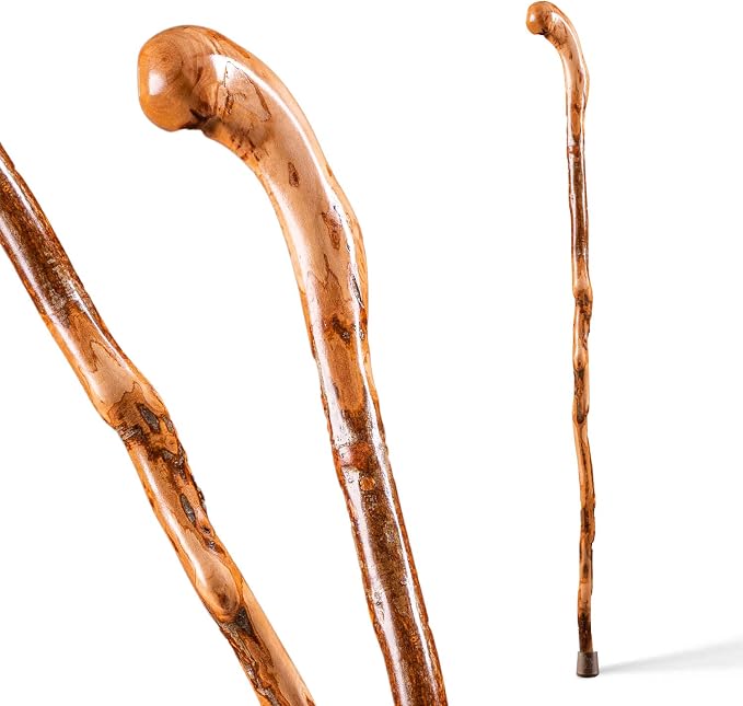 Brazos Wooden Walking Canes for Men and Women, Stable Walking Sticks for Seniors, Made in The USA