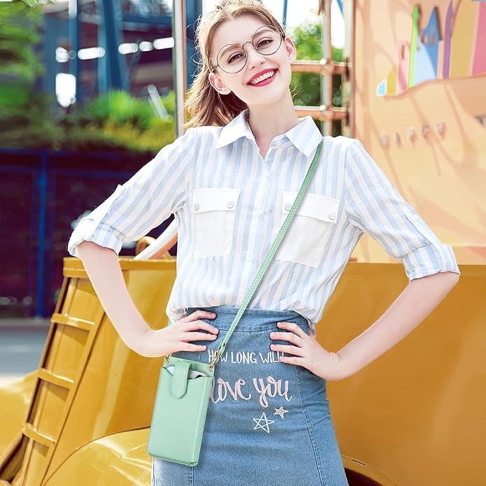 Peacocktion Small Crossbody Cell Phone Purse for Women, Lightweight Mini Small Crossbody Bags for Women with Card Slots