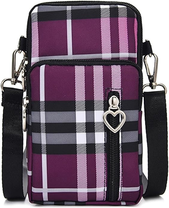 Small Crossbody Bag for Women - Mini Phone Purses with Crossbody Strap and Wallet - Nylon Arm Bag