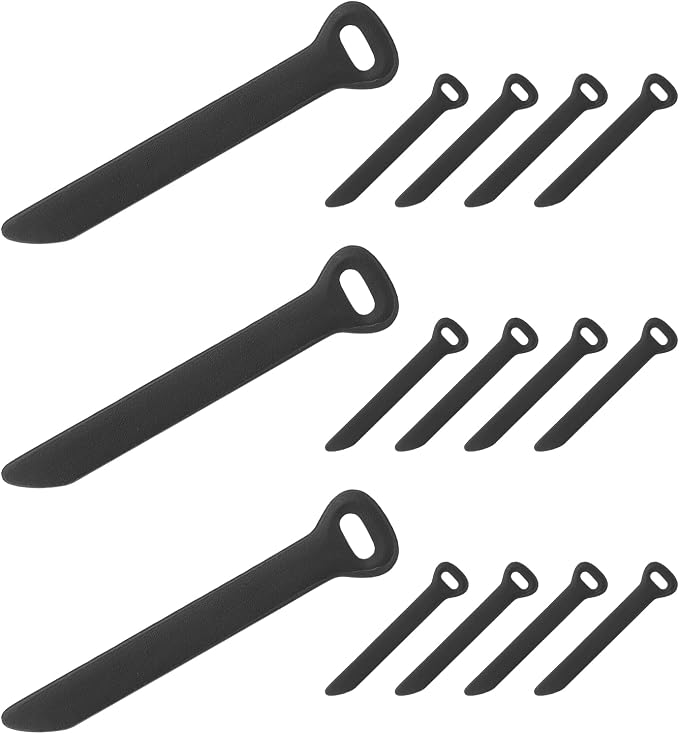 PATIKIL 15Pcs Leather Zipper Pull, 2.6" Replacement Zipper Puller Extender Backpack Luggage Sliders for Handbags Suitcases Bags Wallets Jackets Coats Pull Tabs, Black