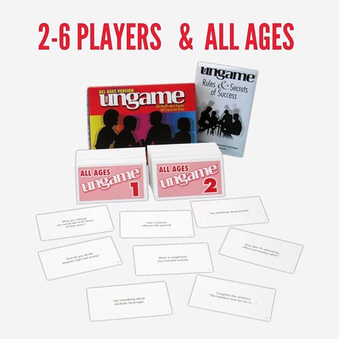 Pocket Ungame All Ages Version - Communication Game - Encourages Thoughtful Conversation - Family Friendly & Ideal for Travel