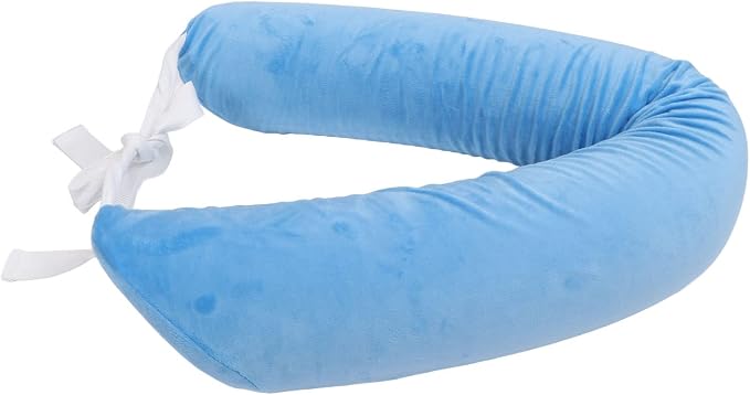 Lumbar Support Pillow for Elderly, Adjustable Waist Back Support Pillow with Dual Straps, Ergonomic Sponge Roll for Scoliosis and Lumbar Pain Relief, Detachable Washable Flannel Co