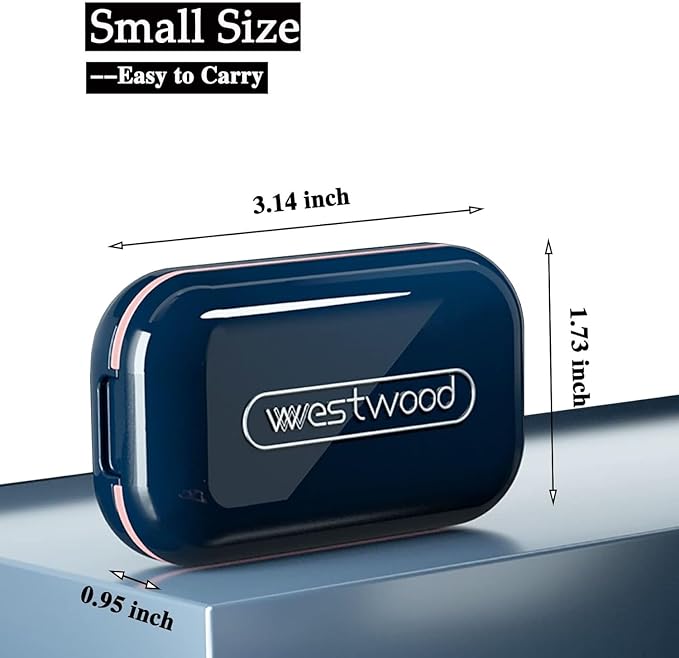 VUFVOID Portable Pill Cutter and Crusher, Small and Large Pill Splitter, Pretty and Portable for Purse Pocket
