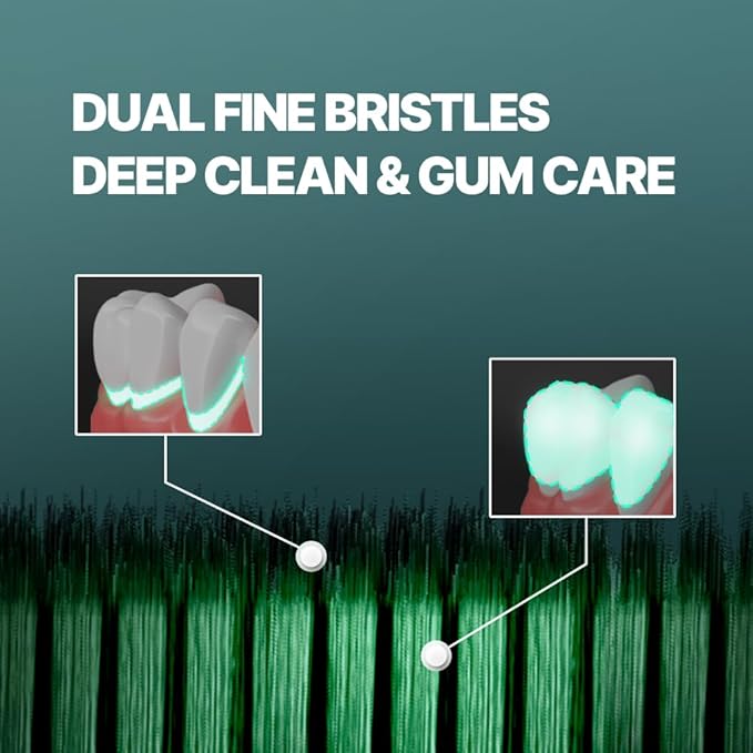 WANGTA Basic Stone – Extra Large Toothbrush – 1.6 inch (4 cm) Wide Head | 4,000 Bristles for Deep Cleaning & Gum Care | Made in Korea Premium Oral Care (10 Pack)
