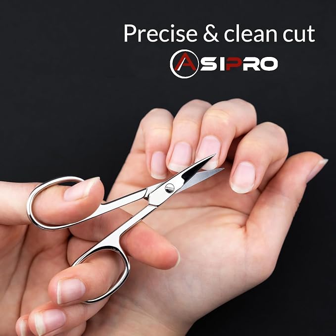 Nail Scissors for Women & Men with Pouch Manicure Gifts Scissors for Nails Toenail Scissors Adults Tijeras para Uñas Fingernail Scissor Toe Nail Scissors Curved