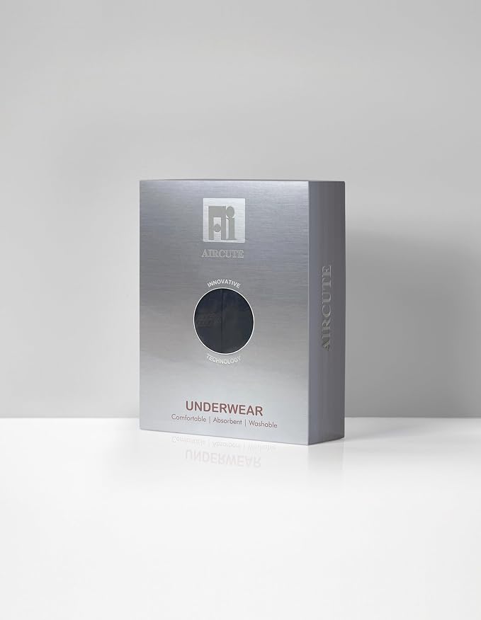 AIRCUTE Washable Urinary Incontinence Protective Underwear for Women Leak Proof Absorbent Reusable Panties 60ML 1 Pack (Rose Red, Medium)