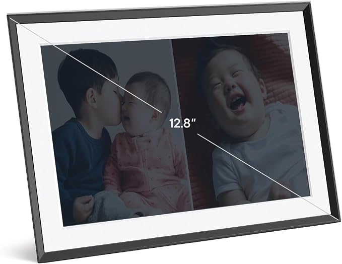 Aura 10" HD WiFi Digital Picture Frame – Free Unlimited Cloud Storage – Send Photos from Phone – No Subscription – Auto On/Off – Gift for Parents & Grandparents (Gravel Mat, 10")