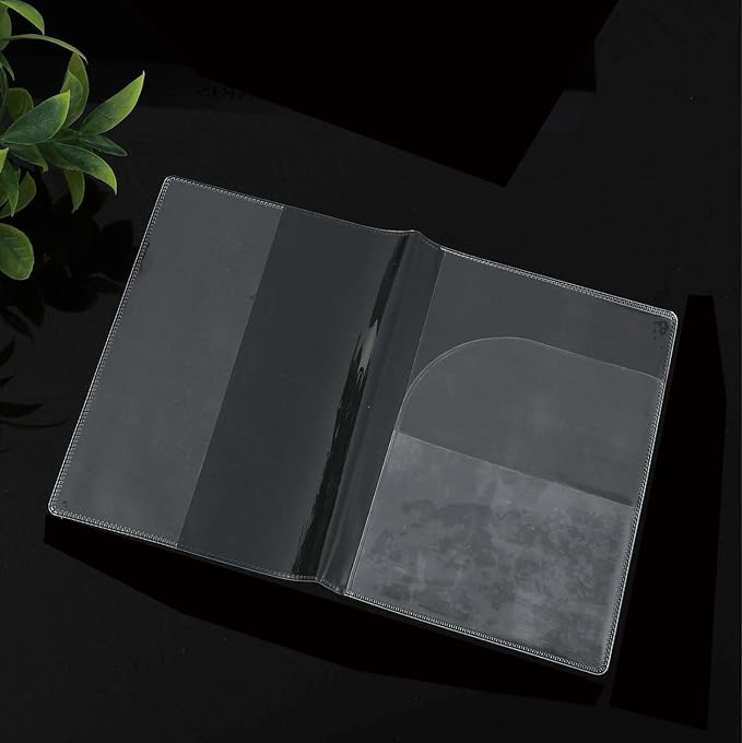 Waterproof Clear PVC Passport Cover Holder Case Protector ID Card | Waterproof,scratchproof, dustproof. Lightweight, slim. Keeps cards & travel docs organized for men & women