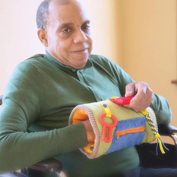 Twiddle Premium Dementia Activities for Seniors - Comforting Alzheimer’s Products for Elderly - Engaging Sensory Items for Adults (Nathan)