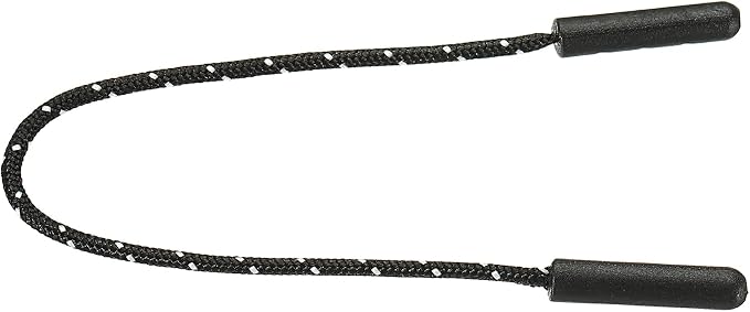 PATIKIL Zipper Pulls Extension Handle Cord, 15 Pack Finger Use Plastic Curve Puller Tab Tag Extender for Luggage Backpacks, Black
