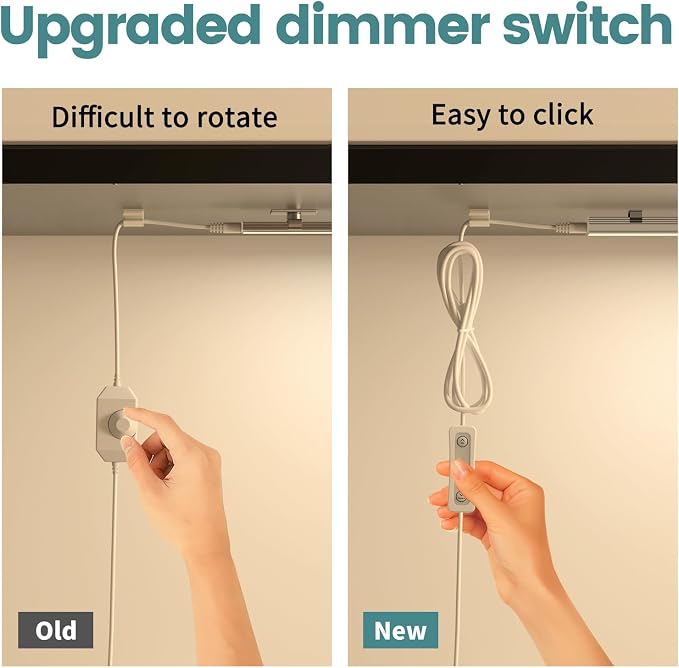ASOKO Dimmable Under Cabinet Lighting - 6 Pcs 12 Inch Linkable, 2700K