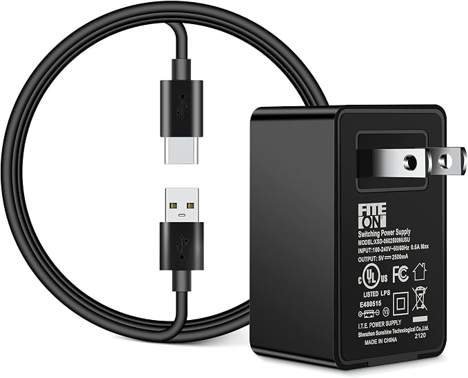 Body Weight Scale Charger, FITE ON USB Power Adapter Compatible with ABLEGRID Digital Smart Bathroom Scale Body Fat Scale