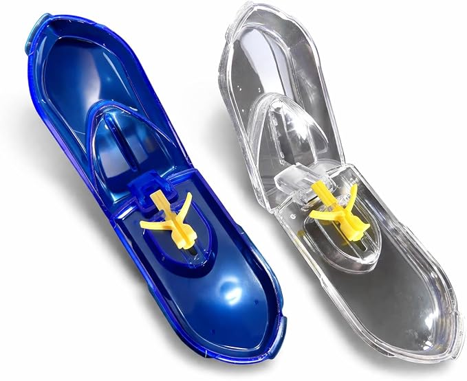 Pill Cutter, Precisely Hold and Cut Pills, Adjustable Hold for Different Pill Sizes, Includes 2 Pill Cutters, by Tech Team