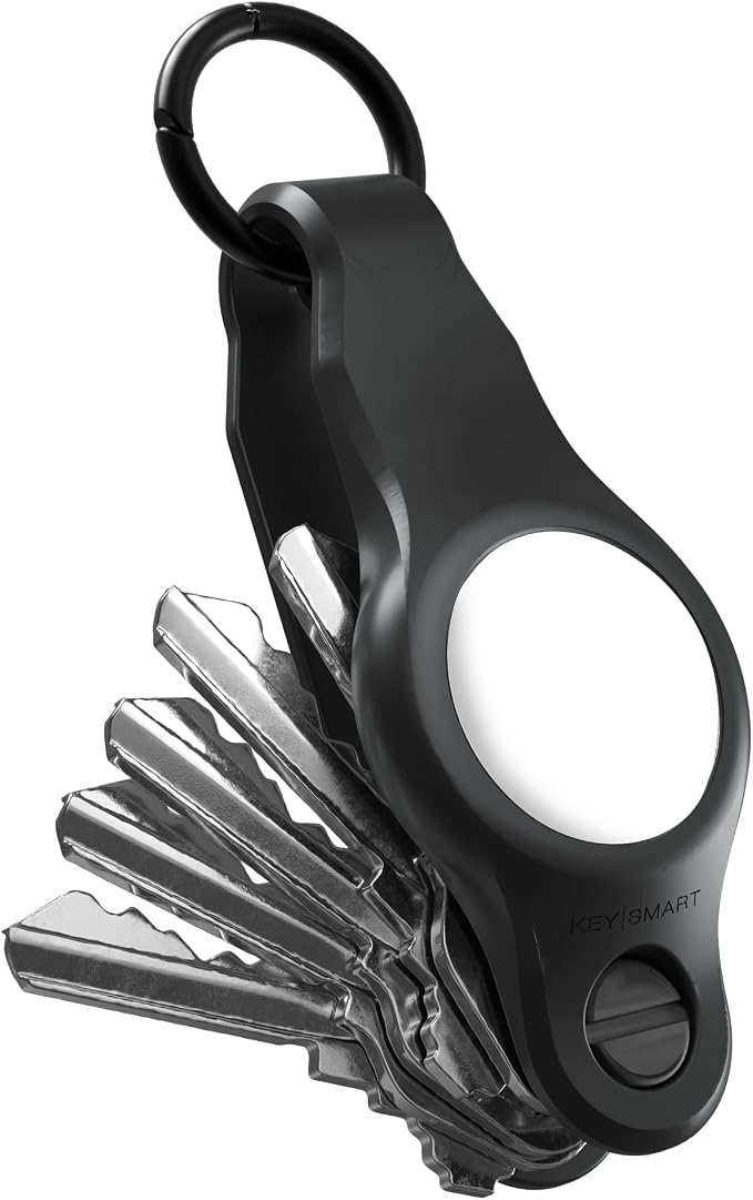 KeySmart Air - Premium Keychain Key Holder Compatible with Apple AirTag, 5 Key Organizer Keychain, Air Tags Not Included