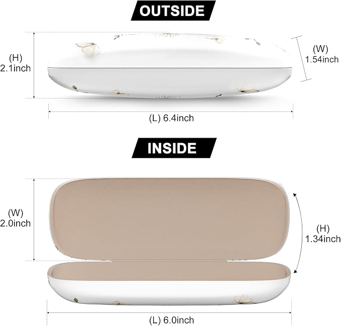 Eyeglasses Case, Hard Shell Protective Case for Glasses, Unisex for Women Men