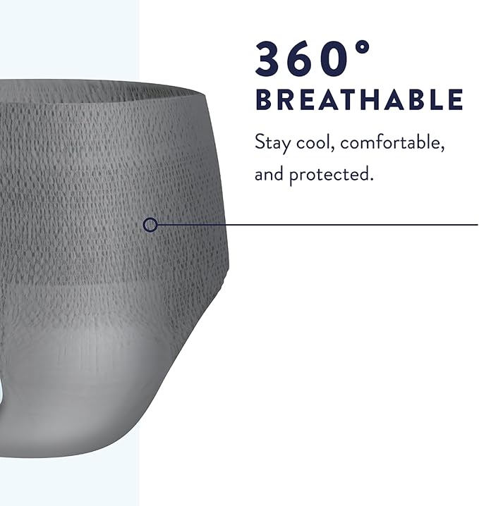 Prevail Per-Fit for Men Daily Protective Underwear - Pull-up Disposable Adult Diaper for Men - Extra Absorbency - Large - 72 Count (4 Packs of 18) | Disposable, Incontinence, Extra Absorbency