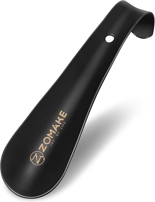 ZOMAKE Metal Shoe Horn, Small Travel Shoehorn for Men Women Kids, 5.9''/7.3''/7.5'' Portable Shoe Spoon Helper