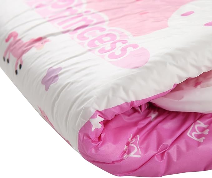 CutiePlusU Disposable Diapers 10 Pieces Protective Underwear Absorbent Briefs Dry Surface Pink (Medium 28"-38")