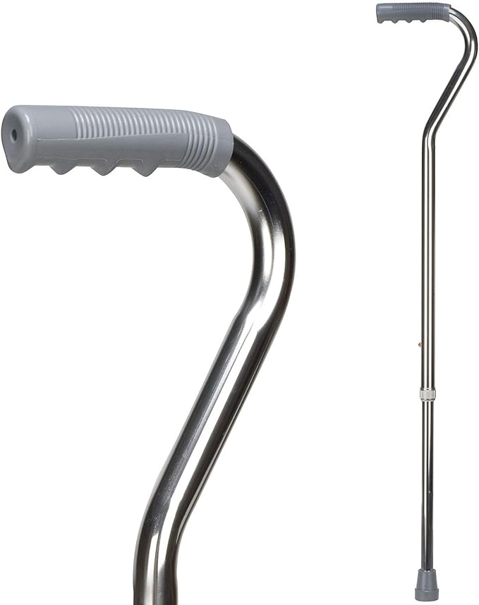 DMI Walking Cane for Adult Men and Women, FSA Eligible, Lightweight and Adjustable, Ergonomic Hand Grip and Wrist Strap