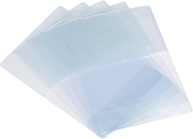 Passport Covers Protector Case for Travel, Clear, 5 Pack | Plastic Vinyl, Passport Holder for Travel Men Wowen