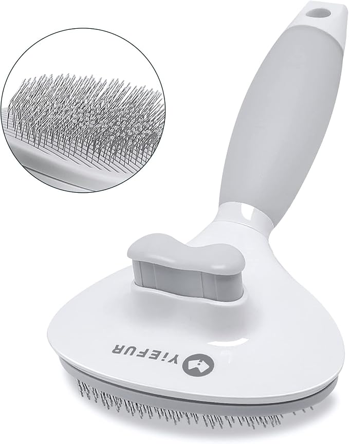 Cat Hair Brush,Cat Brush for Shedding,Soft Silicone Self Cleaning Brushes for Short and Long Haired Cats for Grooming and Shedding