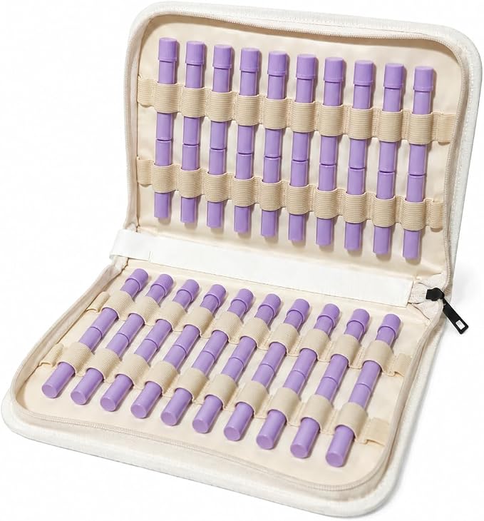 Homeopathy Storage, Large Homeopathy Supplies Organizer for 56 Tubes; Homeopathic Remedies Organizer Bag Zipper/Nylon Material/Water-Resistant (Woodland)
