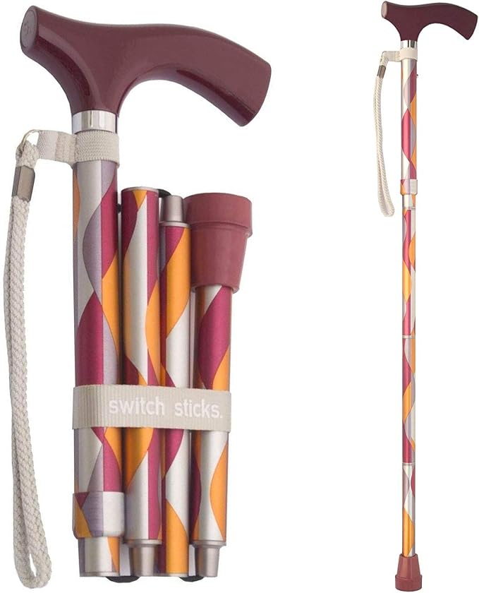 Switch Sticks Folding Walking Cane For Women & Men