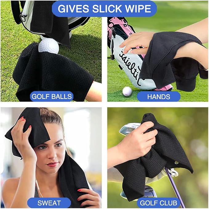 Hafhue The GolfFather Funny Golf Towel, Golf Gifts for Men Women, Golfer Accessories for Man or Women, Birthday Gifts for Golfs Fan, Retirement Gift for Men Dad Grandpa