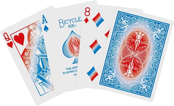 Bicycle Sparkler Playing Cards American Flag Fireworks Patriotic Deck | Red white and blue firework design, Patriotic USA 250th anniversary tribute, Air Cushion Finish, Made in USA