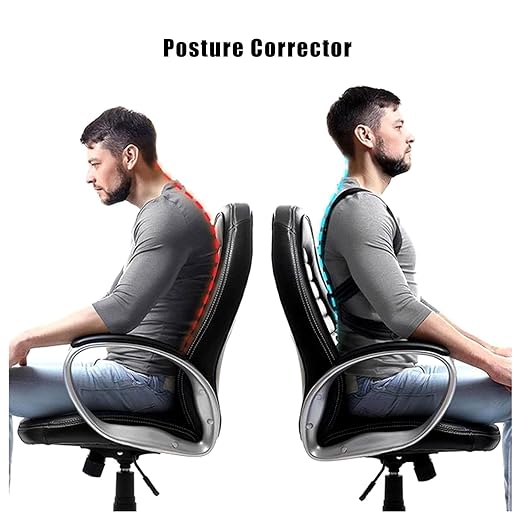 Posture Corrector for Kids Adjustable Back Straighter with Shoulder Pads Upper Back Posture Brace for Teenagers to Provide Spinal Support Improve Posture and Prevent Slouching (XL, waist size 37.5 - 43.3)