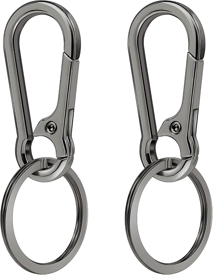2 Pcs Metal Keyring Chain Ring Holder Keys Organizer for Home Car Keys, Key Finder, Car Keychain