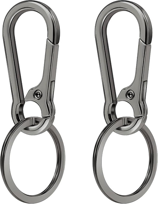 2 Pcs Metal Keyring Chain Ring Holder Keys Organizer for Home Car Keys, Key Finder, Car Keychain