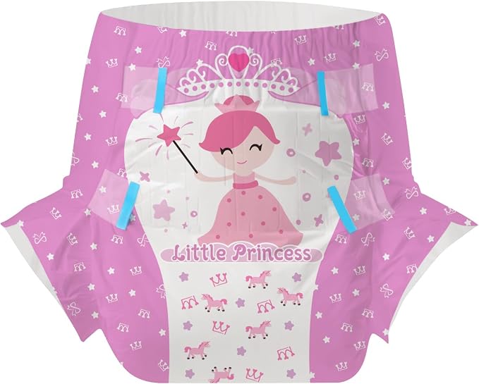 CutiePlusU Disposable Diapers 10 Pieces Protective Underwear Absorbent Briefs Dry Surface Pink (Medium 28"-38")