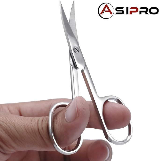 Nail Scissors for Women & Men with Pouch Manicure Gifts Scissors for Nails Toenail Scissors Adults Tijeras para Uñas Fingernail Scissor Toe Nail Scissors Curved