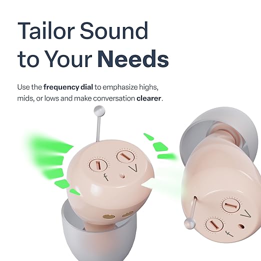 Audien Atom One OTC Hearing Aids - Wireless, Rechargeable, and Comfortable | Clear Sound in a Small, Discreet Design for Seniors & Adults with Hearing Loss