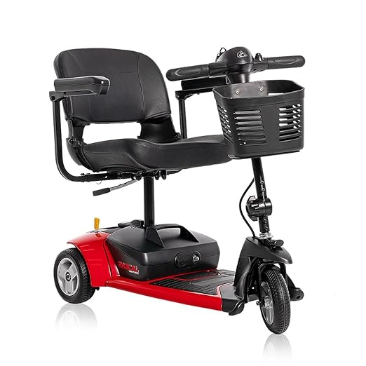 Rascal Venture 3-Wheel Mobility Scooter, Long-Range Battery-Powered Electric Travel, Easy Compact Transport, Battery Included, for Indoor/Outdoor Use
