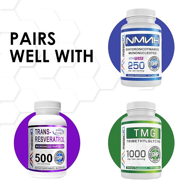 MAAC10 Ursolic Acid 50mg (100 Capsules 3X for 150mg 33-Day Serving) | Sourced from Rosemary Extract | Third-Party Lab Tested | AMPK & Sirtuin Activator