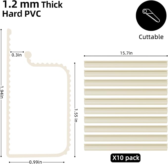 YECAYE 157in Cable Management, Cord Organizer,Easy Install Self-Adhesive Cord Hider, Cable Organizer, Cable Hider for Office Organization,Child & Pet Proof, Beige