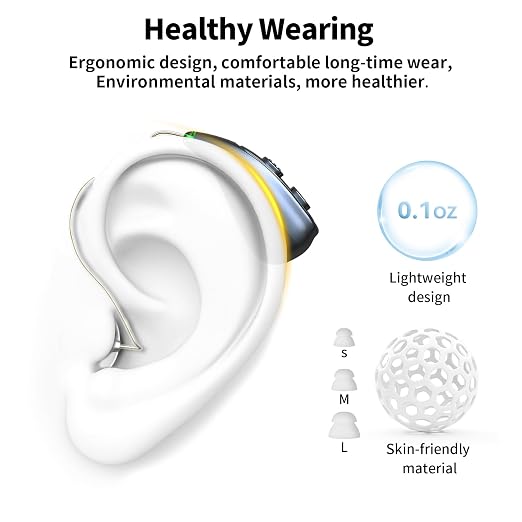 Hearing Aids for Seniors, Hearisay Rechargeable Hearing Amplifiers, 5 Levels of Volume Automatic Digital Noise Cancelling Hearing Aids for Seniors with Super Convenient Charging Case (black)