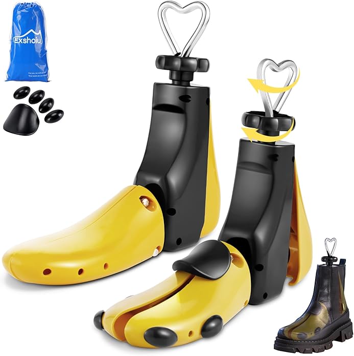 Shoe Stretcher Men, Women Leather Boot Stretcher for Wide Feets, Shoe Tree Adjustable Boot Widener Stretcher