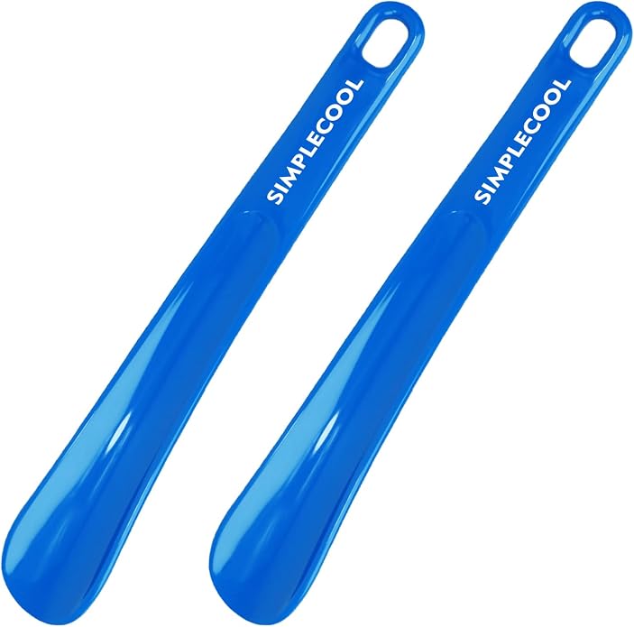 SIMPLECOOL Plastic Shoe Horn, Portable Travel Shoe Horns. Durable Shoe Spoon Shoe Helper for Men Women Seniors Kids.