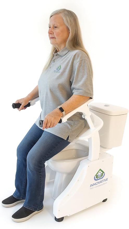 LuxeLift Bidet Powered Toilet Assist Lift | Electric Height Adjustable Elevated Seat Riser for Seniors Elderly | Built-in Bidet & Dryer | Safe | Certified | Easy Assembly | 350 LBS | HSA&FSA