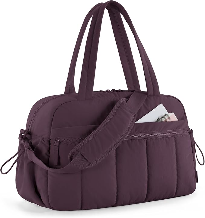 BAGSMART Gym Bag for Women, Duffle Bag for Travel with Wet Pocket, Lightweight Carry on Weekender Duffel, Water Resistant