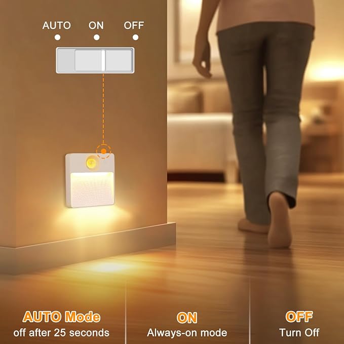 8 Pack Rechargeable Stair Lights for Indoor, Motion Sensor Night Lights | RGB, Stepless Dimming, Automatic, Magnetic, Battery Operated LED Lamp for Step Toilet Hallway Under Cabinet Closet Wall