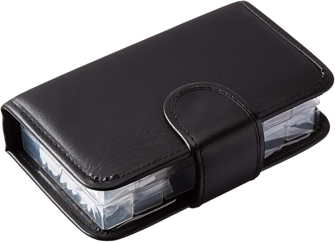 Smart Essentials 14 Day Pill & Vitamin Organizer 2 Weeks AM/PM 4 Doses a Day Travel Case Handy & Portable, Black, GM8283