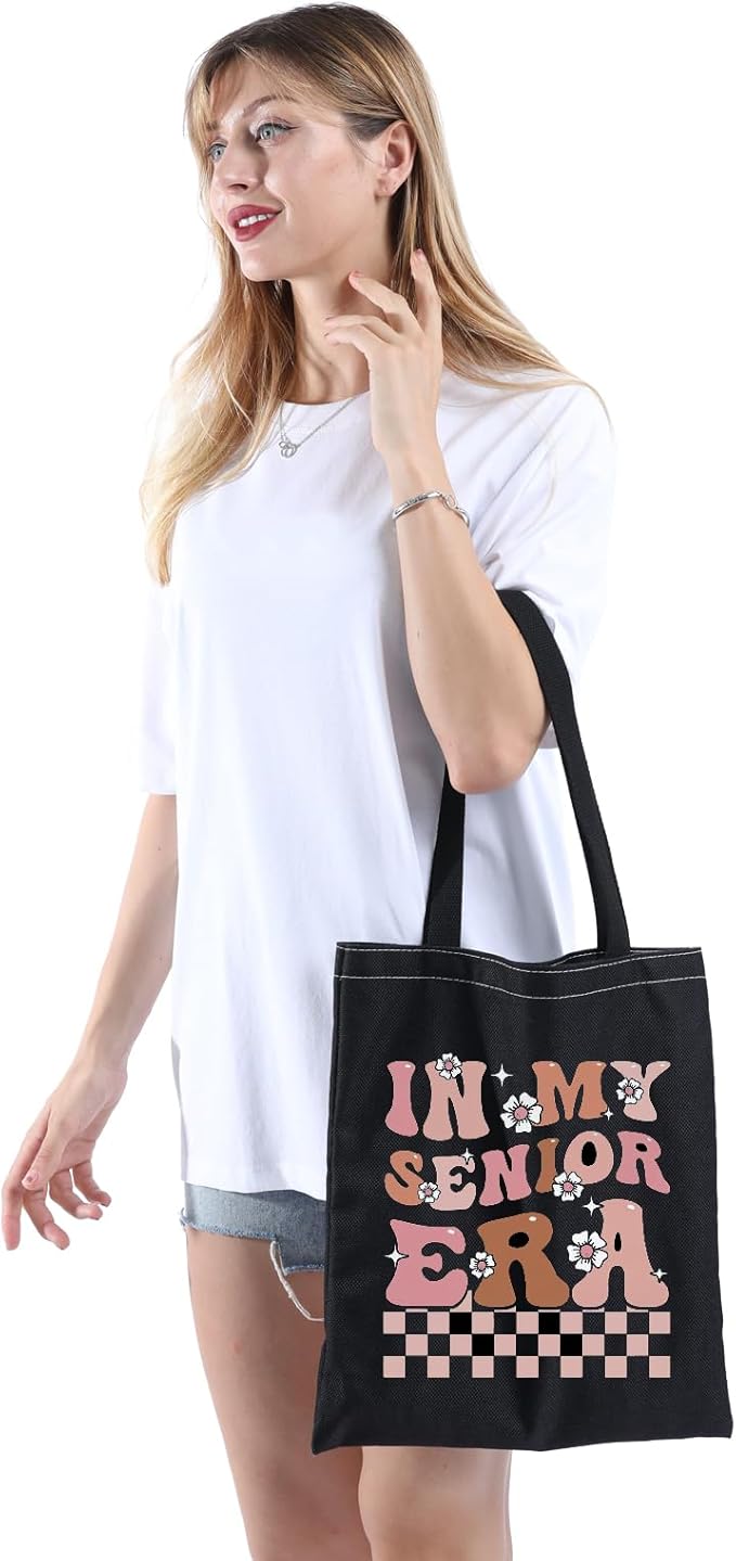 POFULL High School Graduation Tote Bag - Senior Era Gift