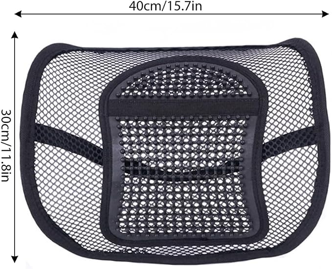 Lumbar Support with Breathable Mesh, Mesh Back Lumbar Support Office Chair Lumbar Support Pillow Posture Cushion and Lower Back Support Pain Relief
